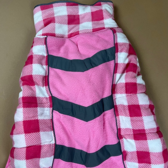 Dog Winter Plush Coat with Harness Hole, Reflective Vest for Outdoors - Picture 3 of 7